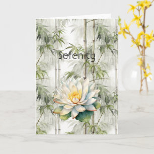 Lotosblumen Serenity Karte