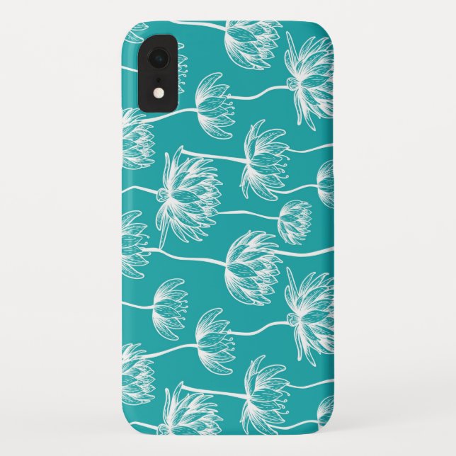 Lotosblumenmuster Case-Mate iPhone Hülle (Rückseite)