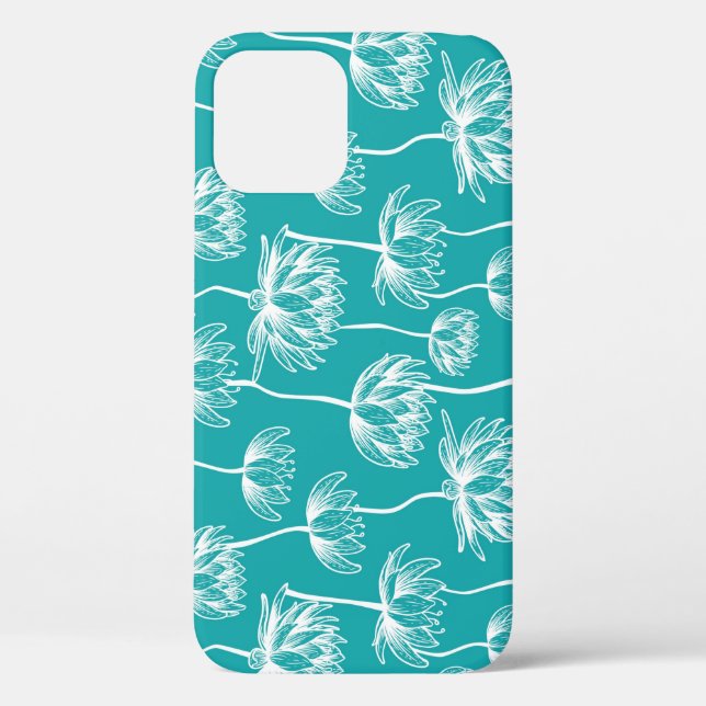 Lotosblumenmuster Case-Mate iPhone Hülle (Rückseite)