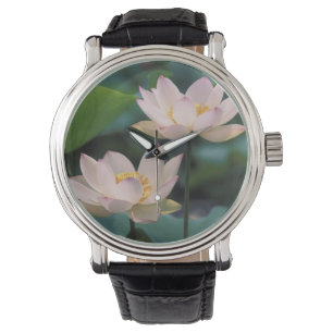 Lotosblüte in Blüte, China Armbanduhr
