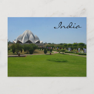 Lotosgarten Indien Postkarte