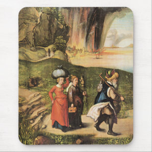 Lots Flucht, berühmtes Gemälde von Albrecht Dürer, Mousepad