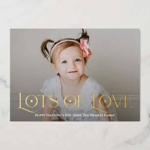 Lots of Love Foil Carte Saint Valentin