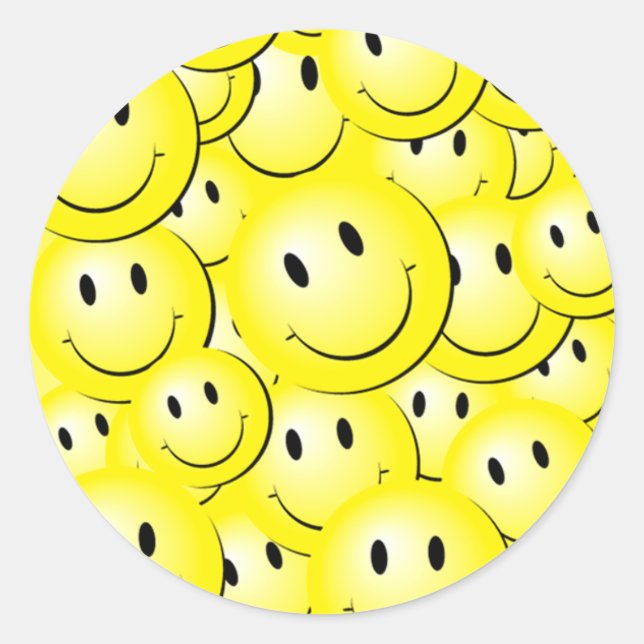 Lotsa Sunny Happy Faces on Stickers (Vorderseite)