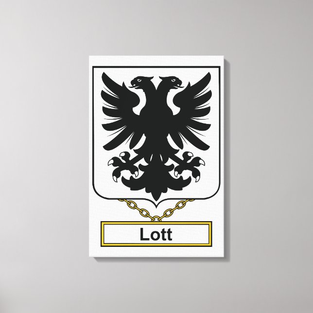Lott Familienwappen Leinwanddruck (Vorderseite)