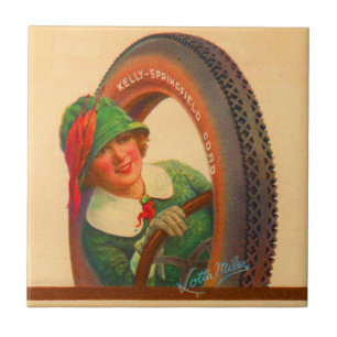Lotta Miles no. 1-1920s Kelly-Springfields reifen  Fliese