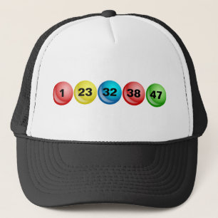 Lotterie-Bälle, 1, 23, 32, 38, 47 Truckerkappe