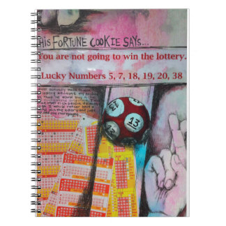 Lotterie-gewinnendes Notizbuch Notizblock
