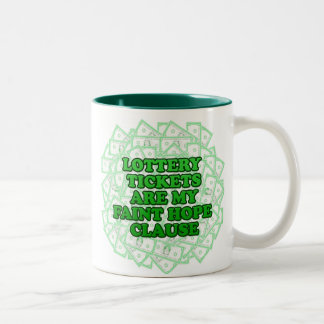 Lotteriekaffee-Tasse Zweifarbige Tasse