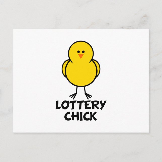 Lottery Chick Postkarte (Vorderseite)
