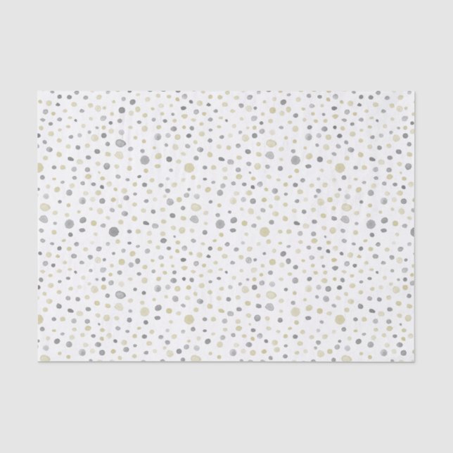 Lottie Confetti Wasserfarben Dots Tissue Seidenpapier (Vorderseite)
