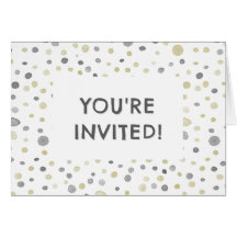 Lottie Confetti Watercolor Dots Birthday Einladung