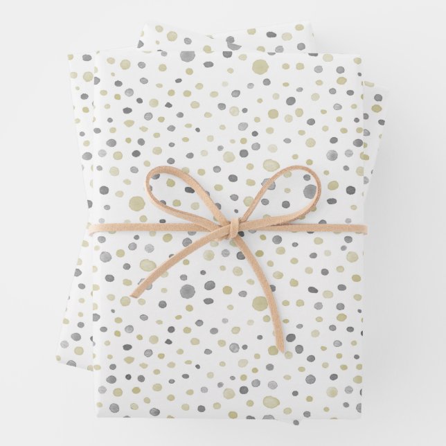 Lottie Confetti Watercolor Dots Wrapping Paper Geschenkpapier Set (Beispiel)