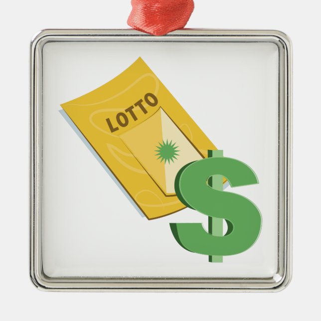 Lotto-Karte Silbernes Ornament (Vorne)