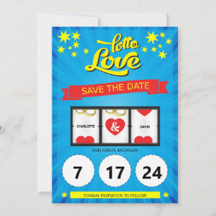 Lotto Love Save the Date Hochzeitsankündigung