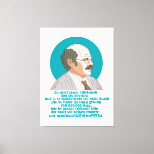 Lottogewinner Erwin Lindemann - Loriot - Funny Leinwanddruck