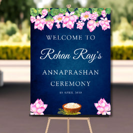 Lotus Annaprashan Begrüßungsschild Poster
