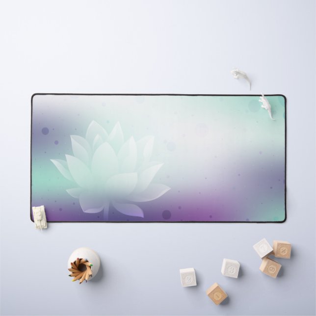 Lotus, arrière - plan vert, multifonction (Tableau pour enfants)