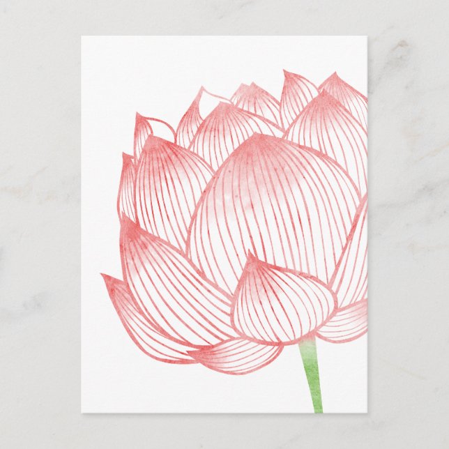 Lotus Art Postkarte (Vorderseite)