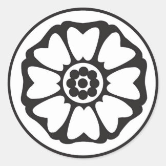 Lotus-Aufkleber Runder Aufkleber