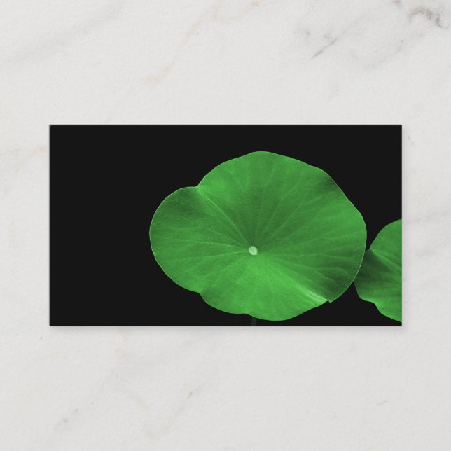 Lotus-Blätter Visitenkarte (Vorderseite)