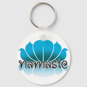 Lotus-Blau Schlüsselanhänger