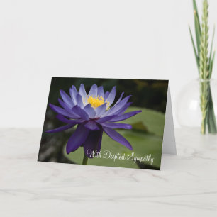 Lotus bleu • Carte de sympathie