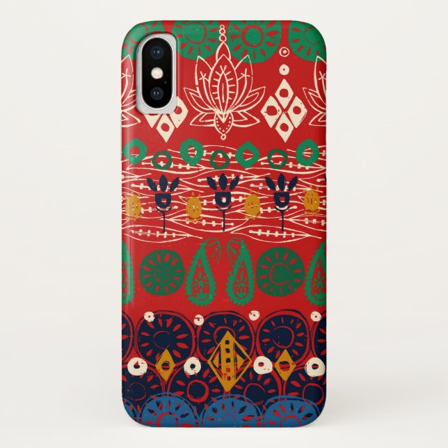 Lotus block Christmas Case-Mate iPhone Hülle (Rückseite)