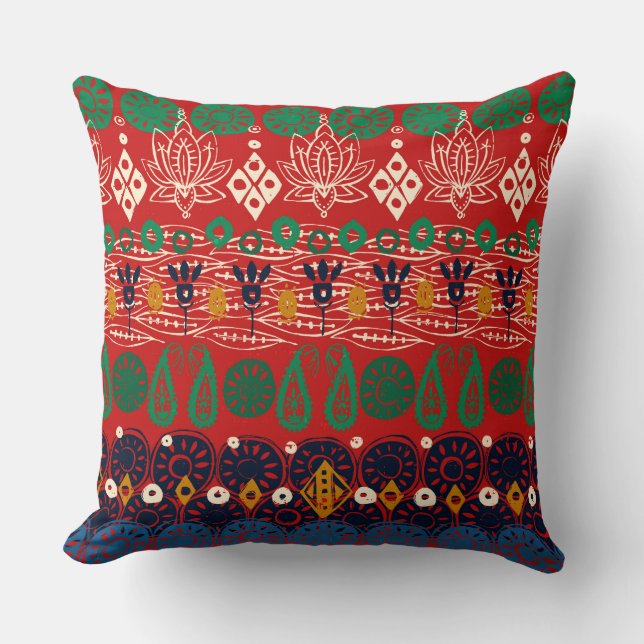 Lotus block Christmas Kissen (Vorderseite)