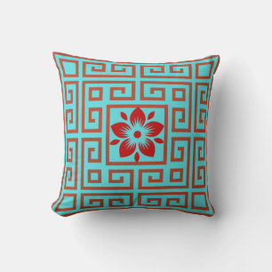 "Lotus Blossom : Coussin chinois de l'élégance"