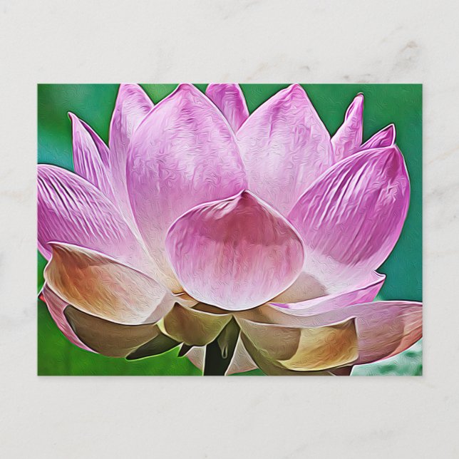 Lotus blossom feiertagspostkarte (Vorderseite)