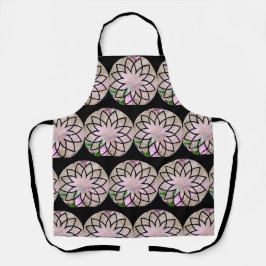Lotus Blossom Floral Springtime Pastell Pink Schürze