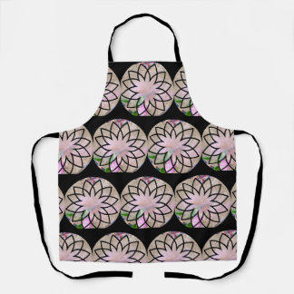 Lotus Blossom Floral Springtime Pastell Pink Schürze