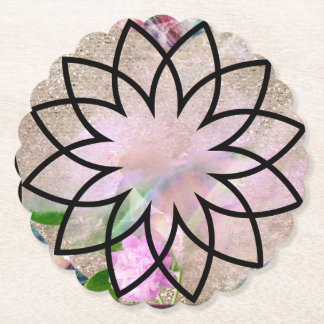 Lotus Blossom Floral Springtime Untersetzer
