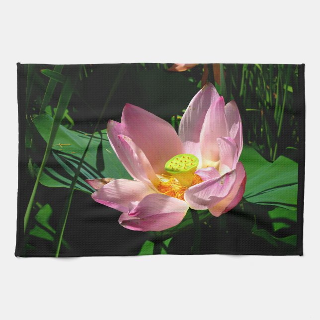 Lotus Blossom Geschirrtuch (Horizontal)