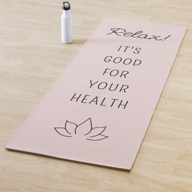 Lotus Blossom Motivierend Zitat Blush Yogamatte (Beispiel)