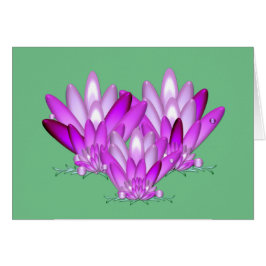 Lotus blossom pink auf grünem Meeresgrund
