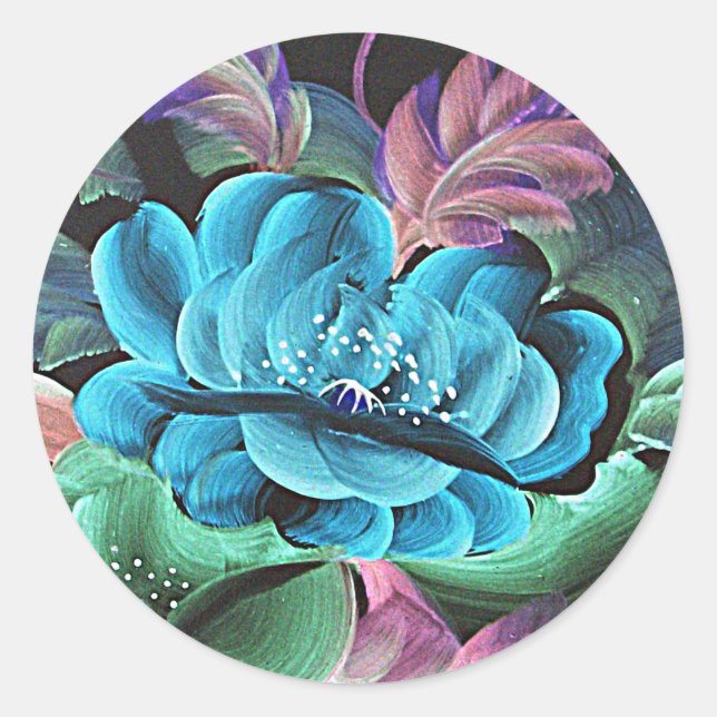 LOTUS BLOSSOM RUNDER AUFKLEBER (Vorderseite)