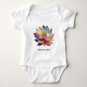 "Lotus Blossom Serenity" Baby Strampler