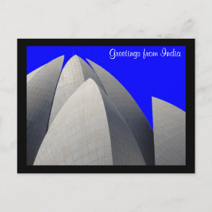 Lotus blue postkarte