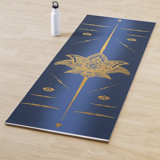 Lotus Blume 7 Golden chakras Yogamatte (Beispiel)