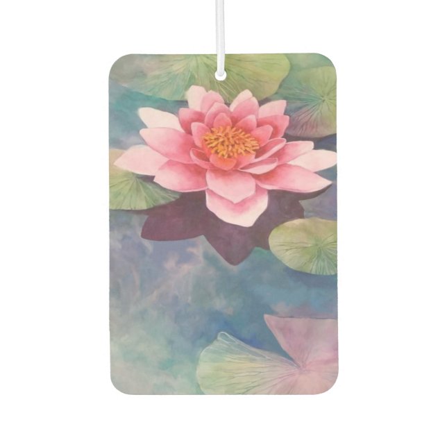 Lotus Blume Autolufterfrischer (Vorderseite)