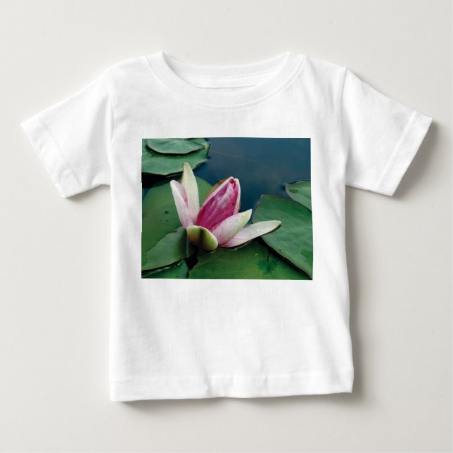 Lotus Blume Blossom Baby Jersey T - Shirt, White Baby T-shirt (Vorderseite)