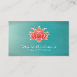 Lotus Blume Business Card Visitenkarte