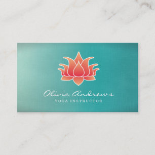 Lotus Blume Business Card Visitenkarte
