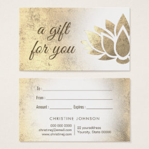 Lotus Blume Design-Geschenkkarte