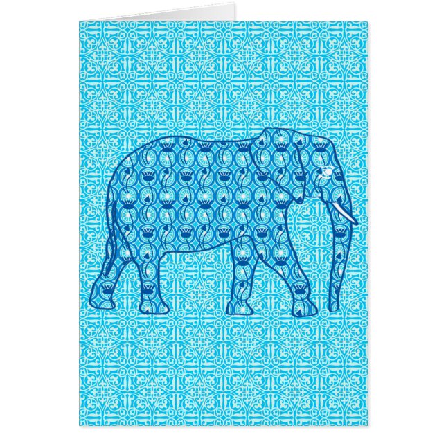 Lotus Blume Elefant - Türkis (Vorne)