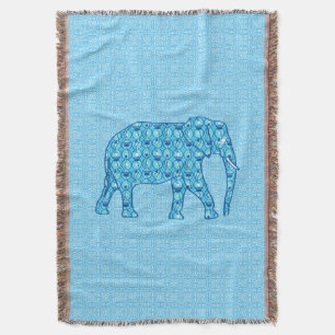 Lotus Blume Elefant - Türkis Decke
