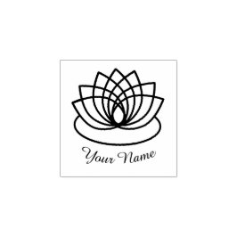 Lotus Blume Gummistempel