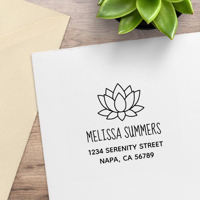 Lotus-Blume Gummistempel (Von Creator hochgeladen)